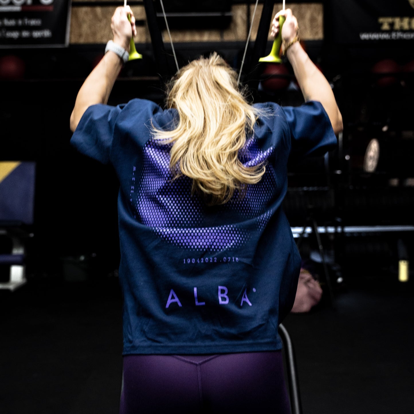 T-SHIRT ALBA APPAREL - PURPLE MOON
